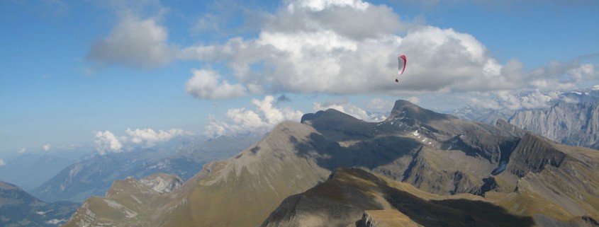 Die Dolomiten gehören zu den ergiebigsten Fluggebieten für Thermikflüge im Spätsommer/Herbst.